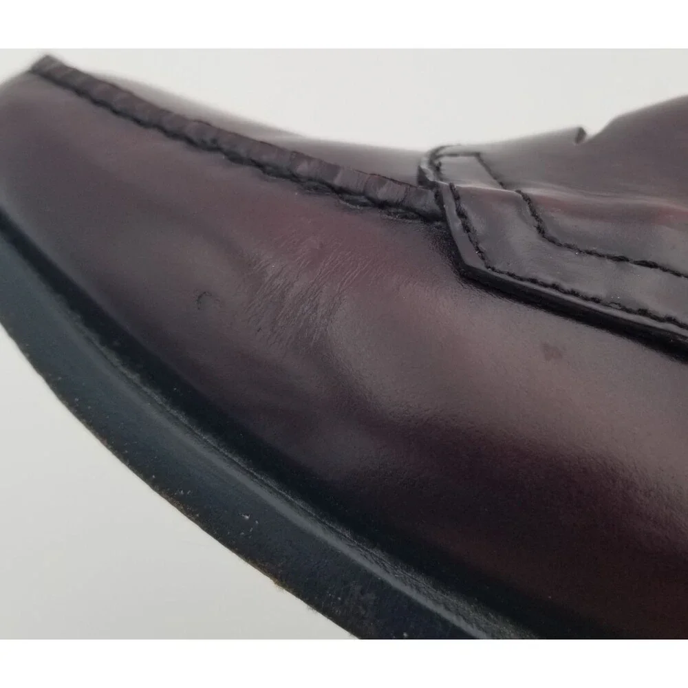 G. H. Bass & Co. Weejuns Burgandy Oxblood Leather Penny Loafers Men's Size 11 D
